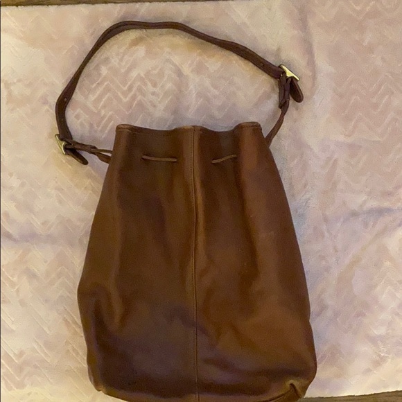 Authentic Brown Coach Leather Handbag - Picture 2 of 9